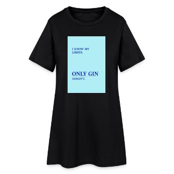 Le gin n’a pas de limites - Robe T-shirt Femme - noir - Devant