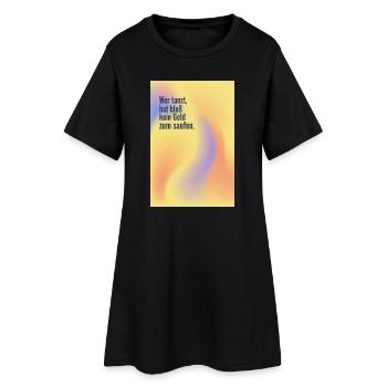 Ceux qui dansent n’ont pas d’argent pour boire - Robe T-shirt Femme - noir - Devant