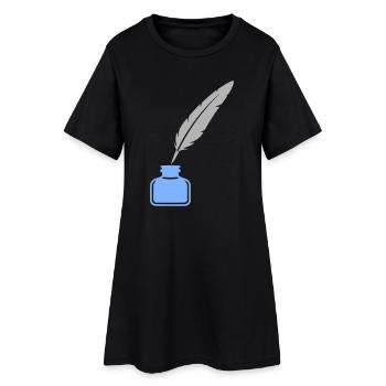 Pen Ink Icon - Women’s T-Shirt Dress - black - Front