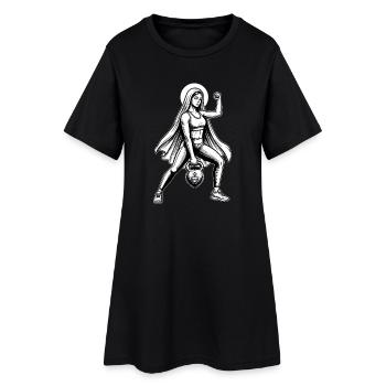 Holy Kettlebell Mary - Mème Drôle de Fitness - Robe T-shirt Femme - noir - Devant