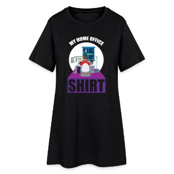 Night Shift Coder Programmer Desk Graphic - Frauen T-Shirt-Kleid - Schwarz - Vorne