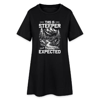 Plus raide que je ne l’avais prévu Randonnée Montagne Alpinisme - Robe T-shirt Femme - noir - Devant