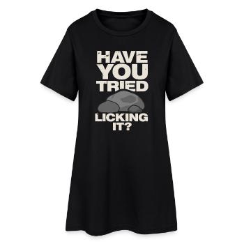 Rockhounding Natur Geologie Steinsammler Schätze - Frauen T-Shirt-Kleid - Schwarz - Vorne