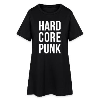 Hardcore punk Typographie audacieuse - Robe T-shirt Femme - noir - Devant