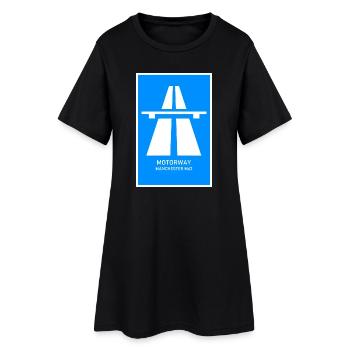 Motorway Manchester M62 Vintage Poster - Frauen T-Shirt-Kleid - Schwarz - Vorne