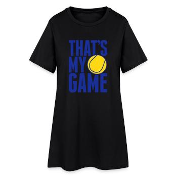 tennis - that's my game - Frauen T-Shirt-Kleid - Schwarz - Vorne