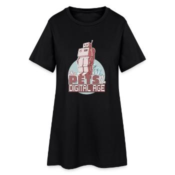 New Pets of the Digital Age - Women’s T-Shirt Dress - black - Front