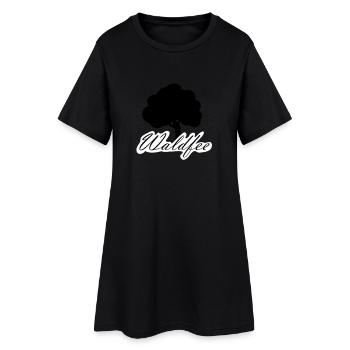 forêt de conte de fée de forêt arbre 2c - Robe T-shirt Femme - noir - Devant