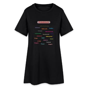 franken rs - Frauen T-Shirt-Kleid - Schwarz - Vorne