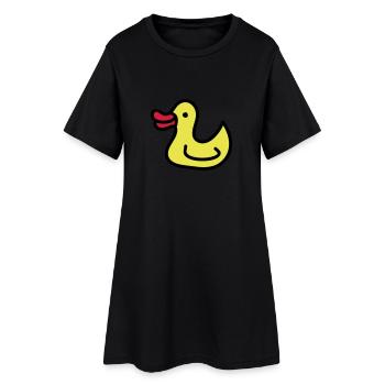Duck - canard 3 - Robe T-shirt Femme - noir - Devant