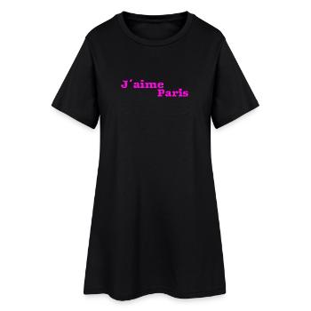J ́aime Paris - Women’s T-Shirt Dress - black - Front