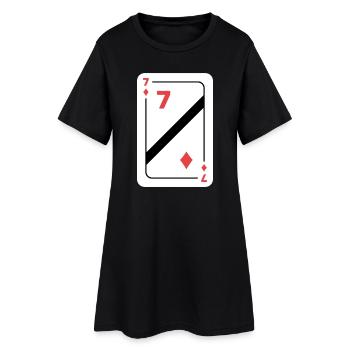 Seven Diamonds Carte à jouer Carte de poker - Robe T-shirt Femme - noir - Devant