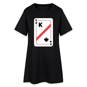Carte de poker King of Spades - Robe T-shirt Femme - noir - Devant