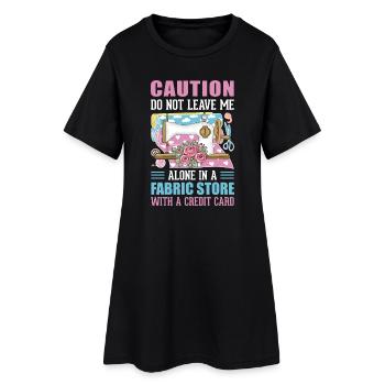 Couture - Robe T-shirt Femme - noir - Devant
