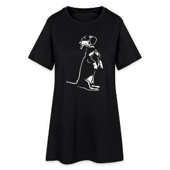 Teckel « Black Edition » - Robe T-shirt Femme - noir - Devant
