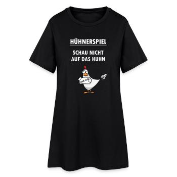Hühnerspiel Sprüche Lustig witzig heiter Spiel - Frauen T-Shirt-Kleid - Schwarz - Vorne