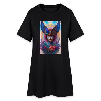 Goddess - Women’s T-Shirt Dress - black - Front