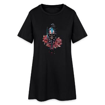 Le monde sombre et mystérieux du crâne gothique - Robe T-shirt Femme - noir - Devant