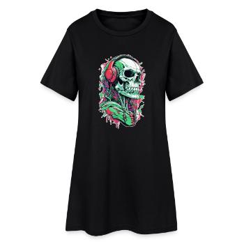 Musique de crâne - Robe T-shirt Femme - noir - Devant