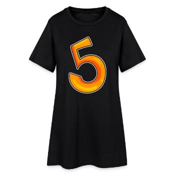 Numéro 5 Numéro - Robe T-shirt Femme - noir - Devant