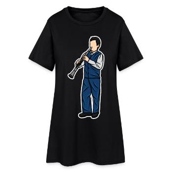 Petit clarinettiste - Robe T-shirt Femme - noir - Devant