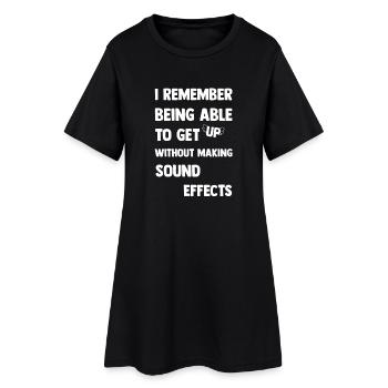 I make sound effects - Women’s T-Shirt Dress - black - Front