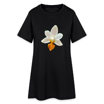 Fleur d’orchidée Phalaenopsis MiniMark Orchidée - Robe T-shirt Femme - noir - Devant