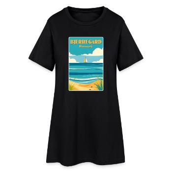 Bjerregard, Danemark - Robe T-shirt Femme - noir - Devant