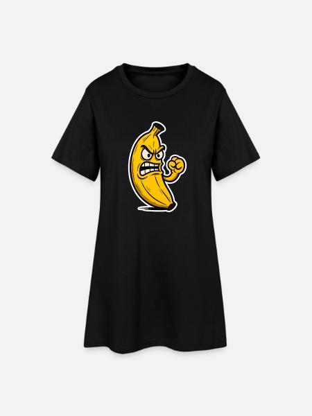 Bad Banana Vibes - Women’s T-Shirt Dress - black