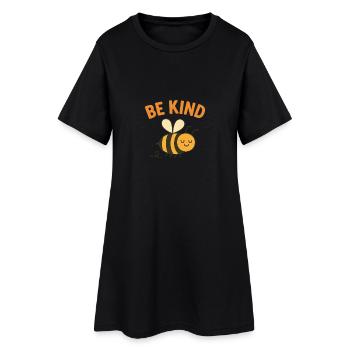 Soyez gentil - Conception d’abeille mignonne - Robe T-shirt Femme - noir - Devant