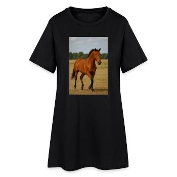 Elegance on the move - Women’s T-Shirt Dress - black - Front