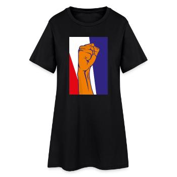 Kampfgeist Faust Illustration - Frauen T-Shirt-Kleid - Schwarz - Vorne