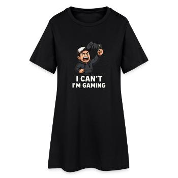 Je ne peux pas jouer - Robe T-shirt Femme - noir - Devant