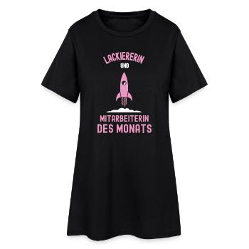 Meilleure employée laqueuse du mois Peintre - Robe T-shirt Femme - noir - Devant