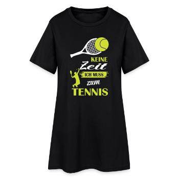 Tennis Cadeaux Joueur de tennis Dictons Sports - Robe T-shirt Femme - noir - Devant