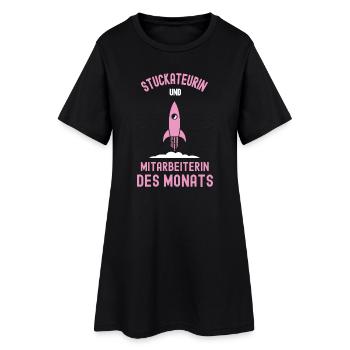 Meilleur employé plâtrier du mois - Robe T-shirt Femme - noir - Devant