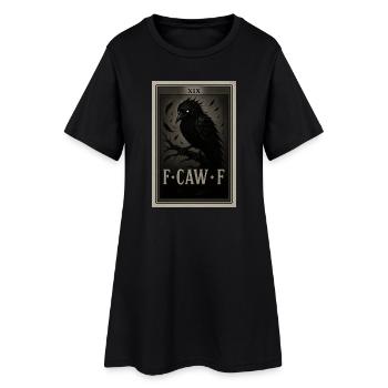 Corbeau Noir - F-CAW-F - Robe T-shirt Femme - noir - Devant