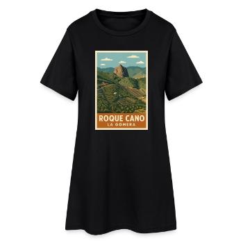 Roque Cano La Gomera - Robe T-shirt Femme - noir - Devant
