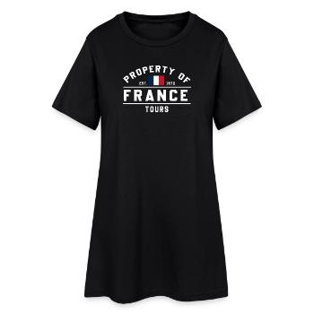 Circuits immobiliers français - Robe T-shirt Femme - noir - Devant