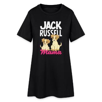 Drôle de Jack Russell Propriétaire Cadeau - Robe T-shirt Femme - noir - Devant