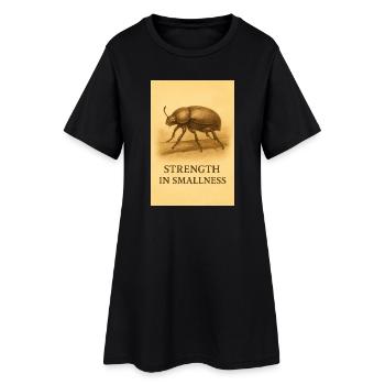 La force dans la petitesse - Robe T-shirt Femme - noir - Devant