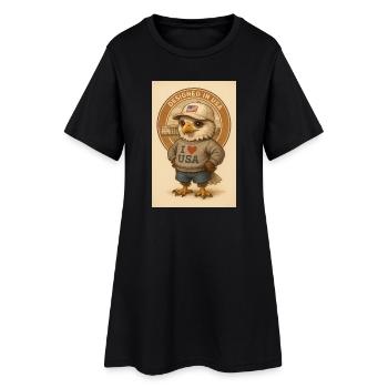 Eagle I Love USA - Robe T-shirt Femme - noir - Devant
