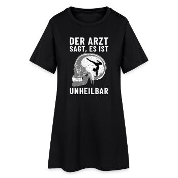 Le médecin dit que c’est de la gymnastique incurable, gymnastique - Robe T-shirt Femme - noir - Devant