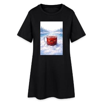 Geschenke des Weiten Nordes - Mors - Frauen T-Shirt-Kleid - Schwarz - Vorne