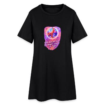 Tourne comme une boule disco - Robe T-shirt Femme - noir - Devant