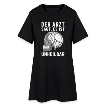 Le médecin dit que c'est incurable. Handball - Robe T-shirt Femme - noir - Devant