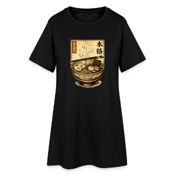 Soupe de nouilles Ramen Japan - Robe T-shirt Femme - noir - Devant