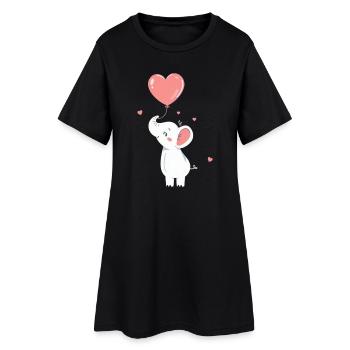Cadeau pour la fête des mères Cadeau pour maman - Robe T-shirt Femme - noir - Devant