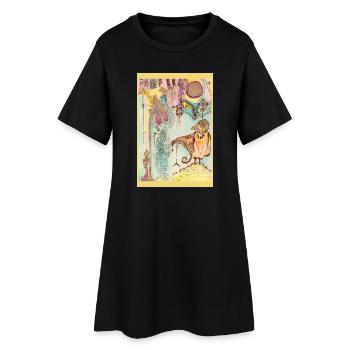 Édit des Oiseaux de Rêve - Robe T-shirt Femme - noir - Devant