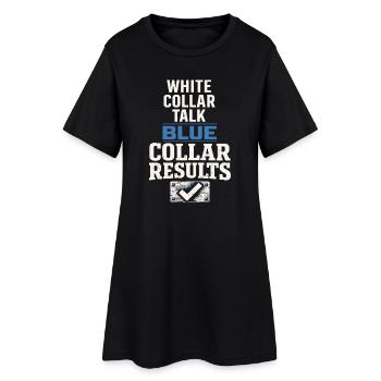 workers who are trained as welders and - Women’s T-Shirt Dress - black - Front